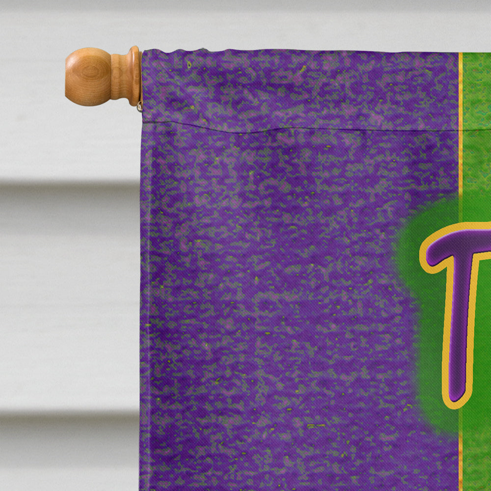 Mardi Gras Throw me Something Mister Flag Canvas House Size