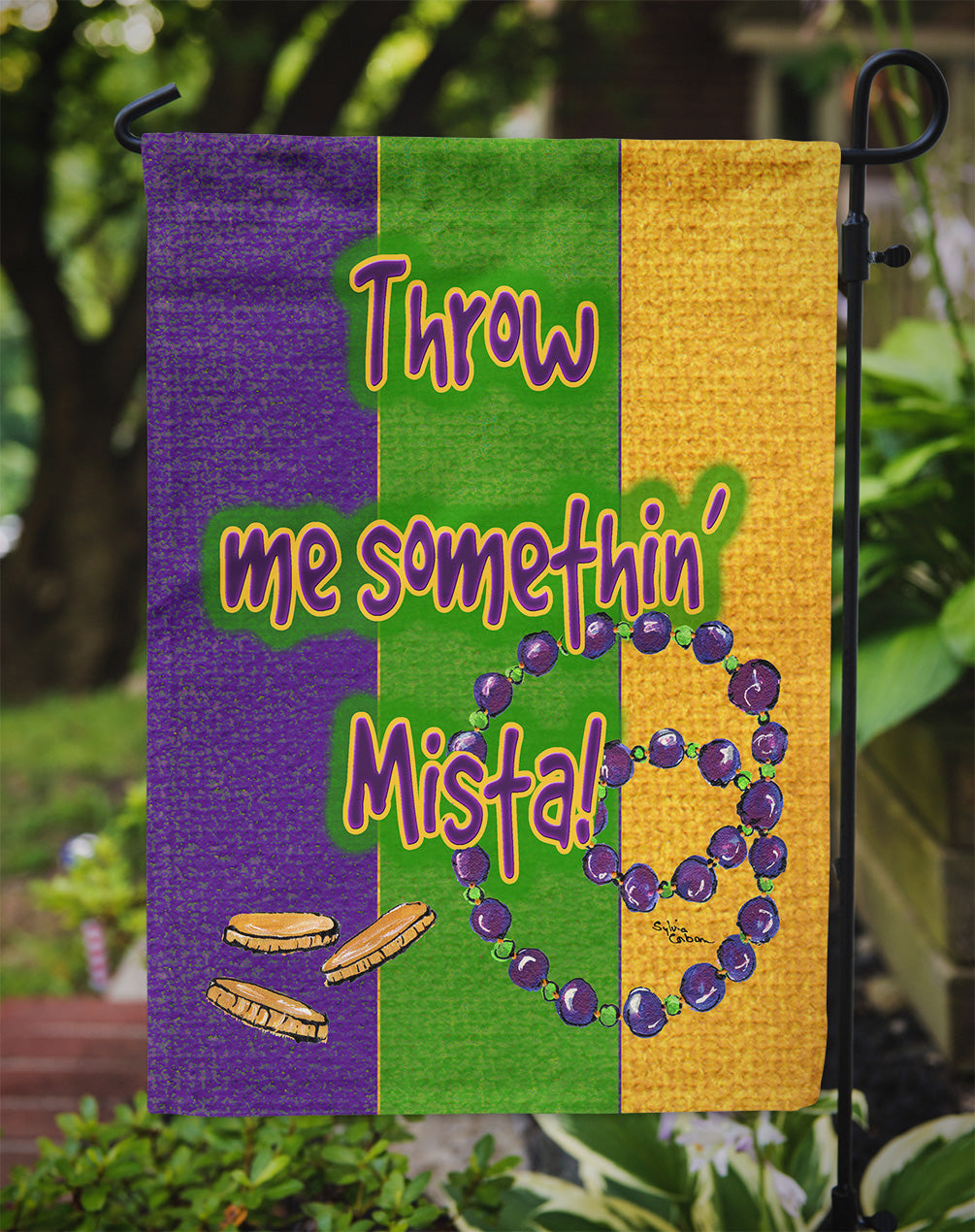 Mardi Gras Garden Flag – Decorative Outdoor Yard Flag