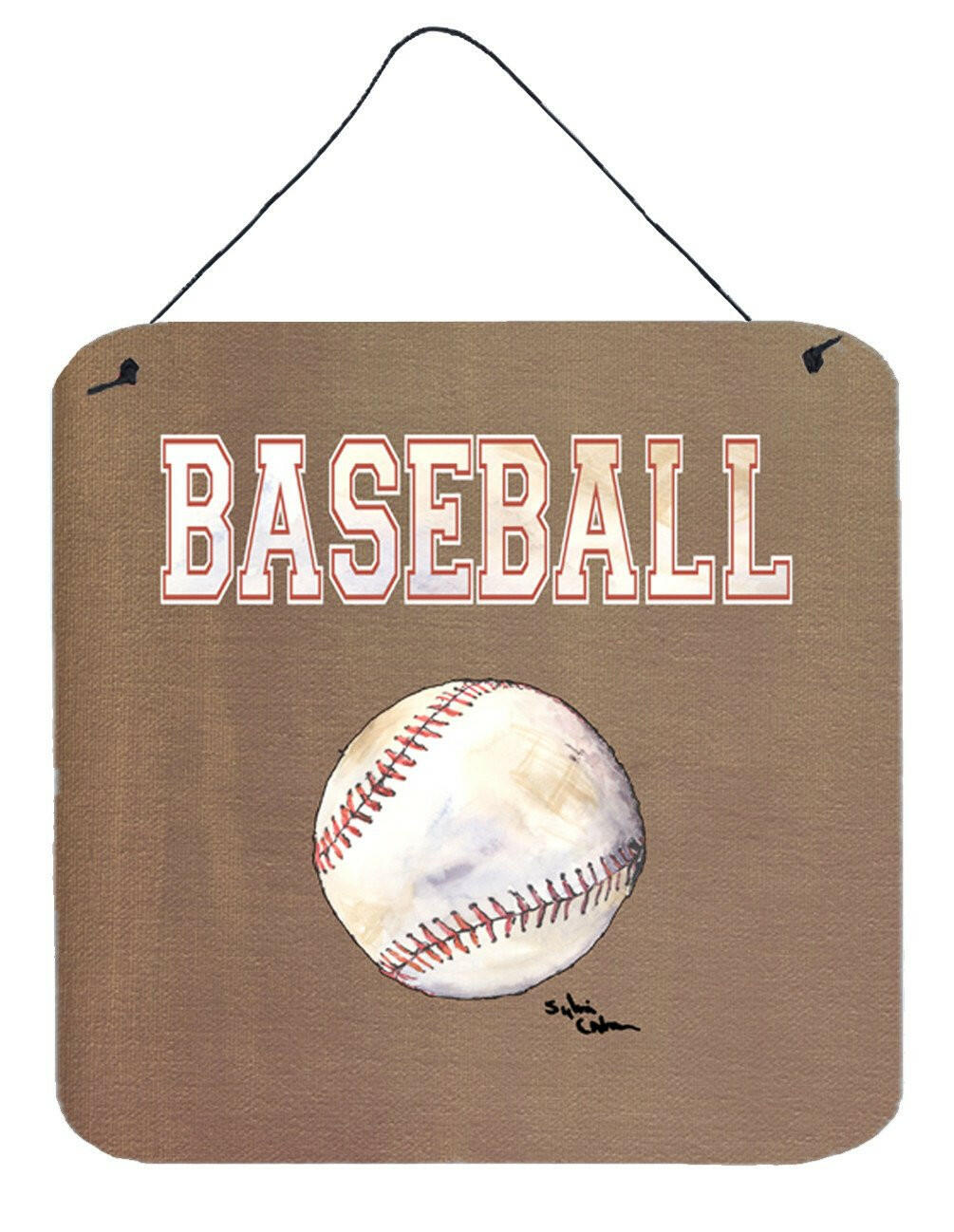 Baseball Aluminium Metal Wall or Door Hanging Prints
