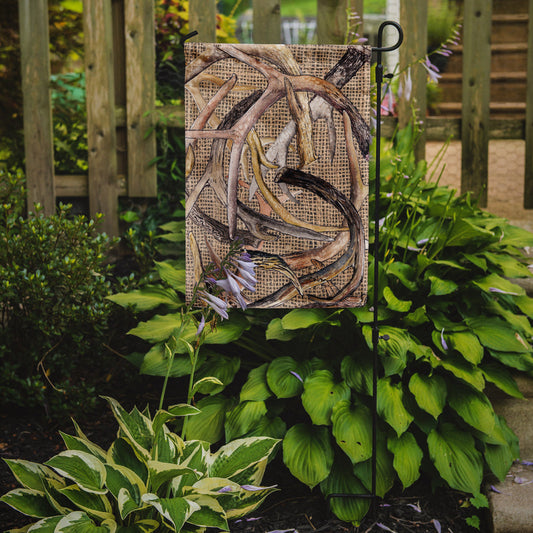 Deer Horns  Garden Flag – Decorative Outdoor Yard Flag