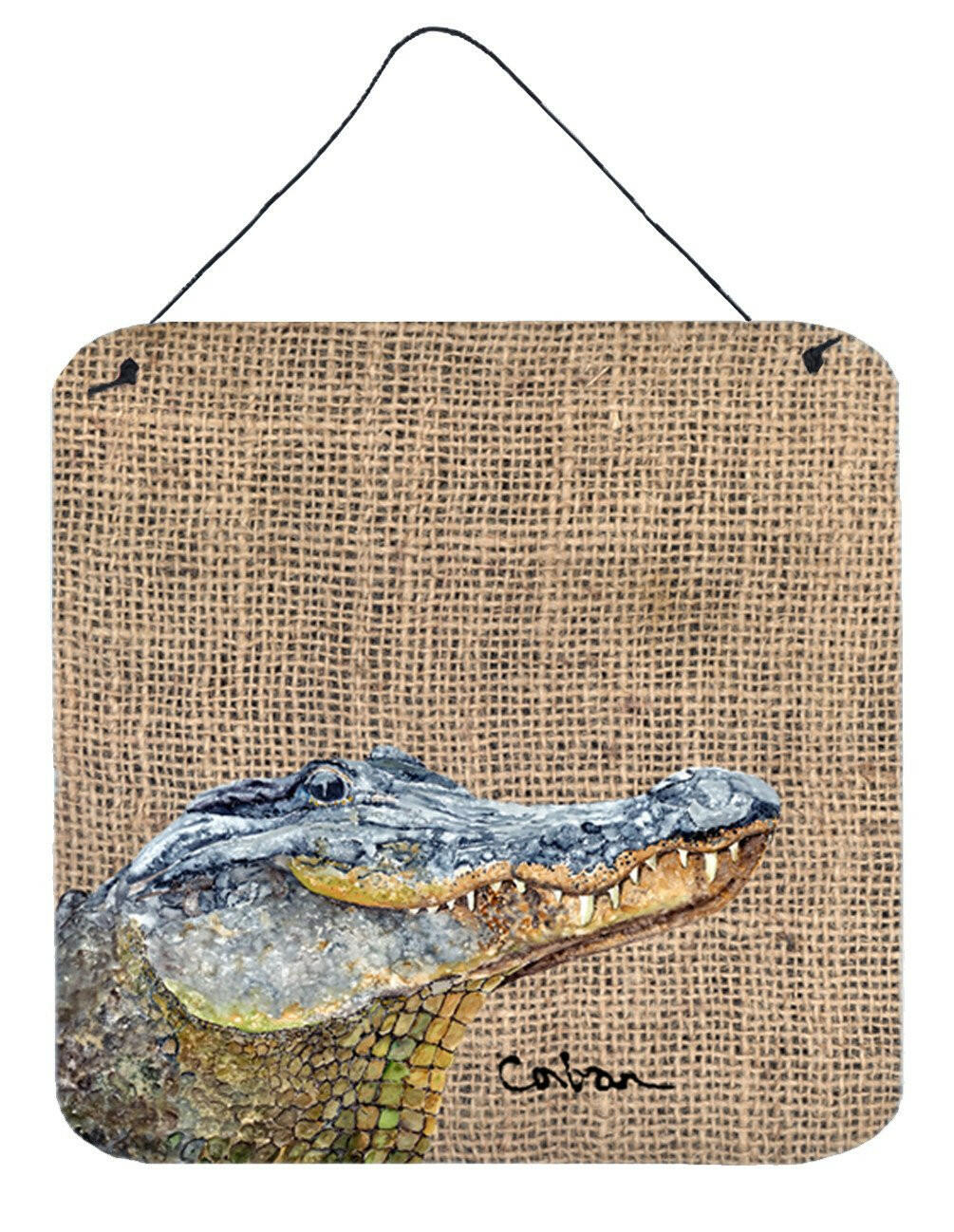 Alligator Aluminium Metal Wall or Door Hanging Prints