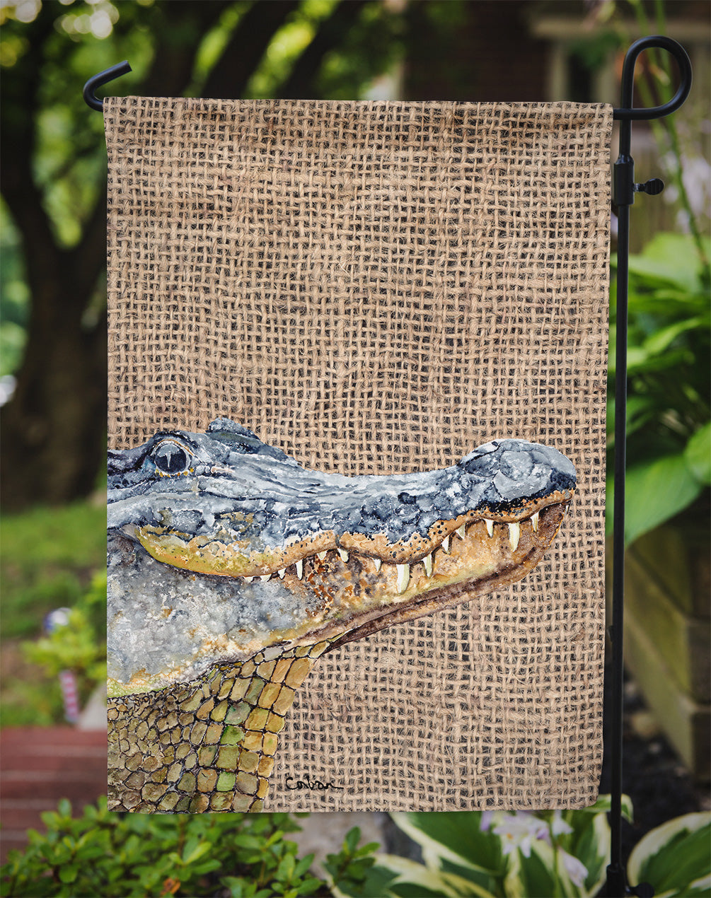 Alligator  Garden Flag – Decorative Outdoor Yard Flag