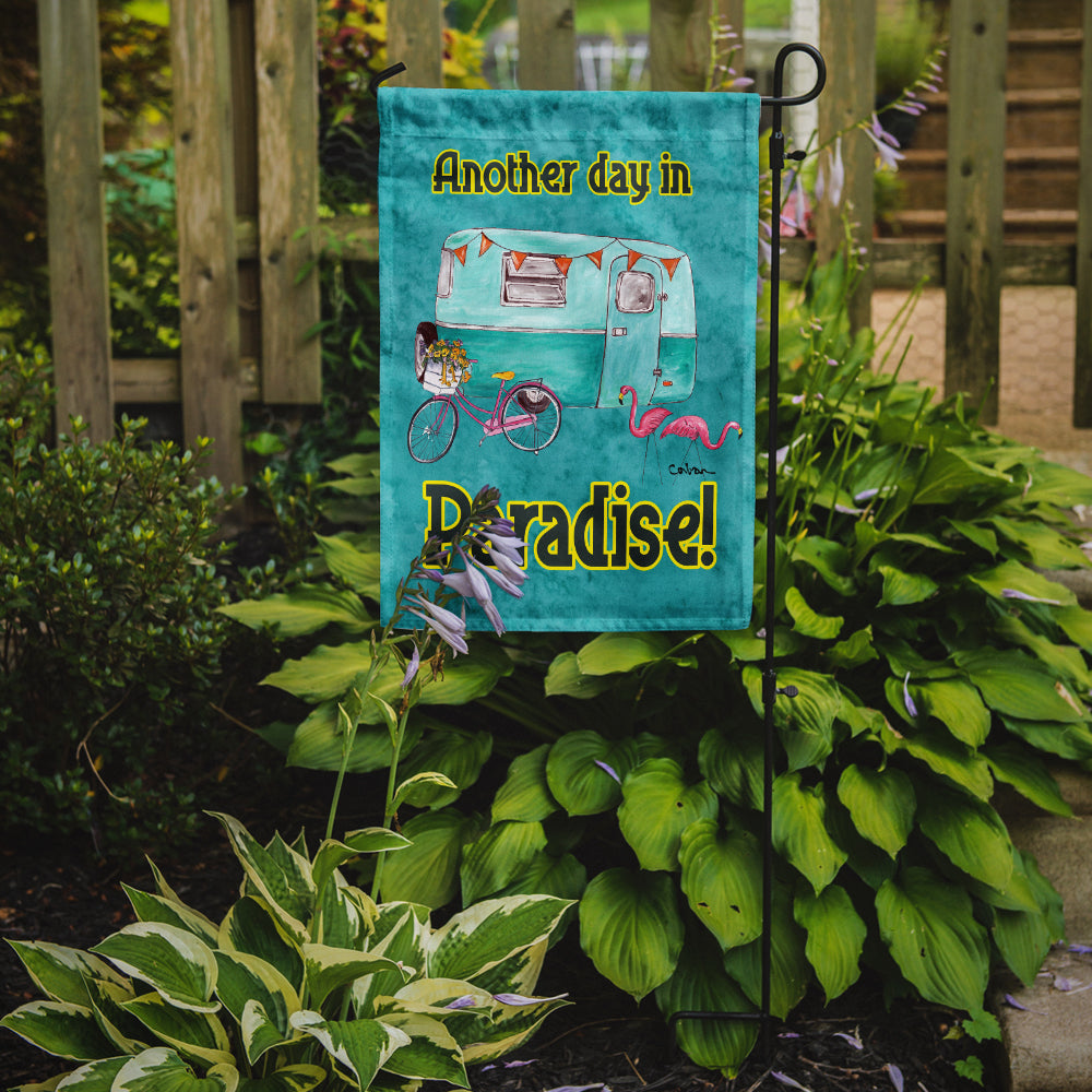 Another Day in Paradise  Garden Flag – Decorative Outdoor Yard Flag