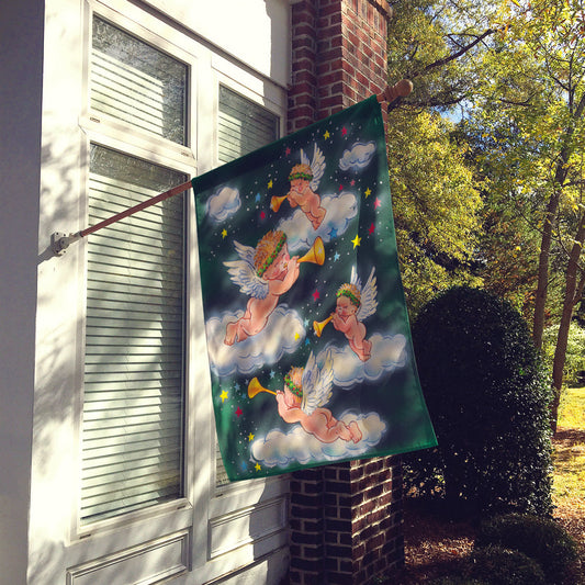 Angels on Green Flag Canvas House Size AAH7253CHF