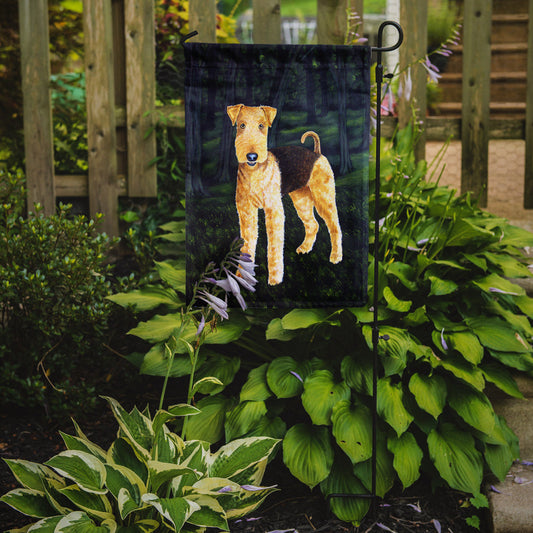 Delta Airedale Terrier Garden Flag - Outdoor Decorative Yard Flag