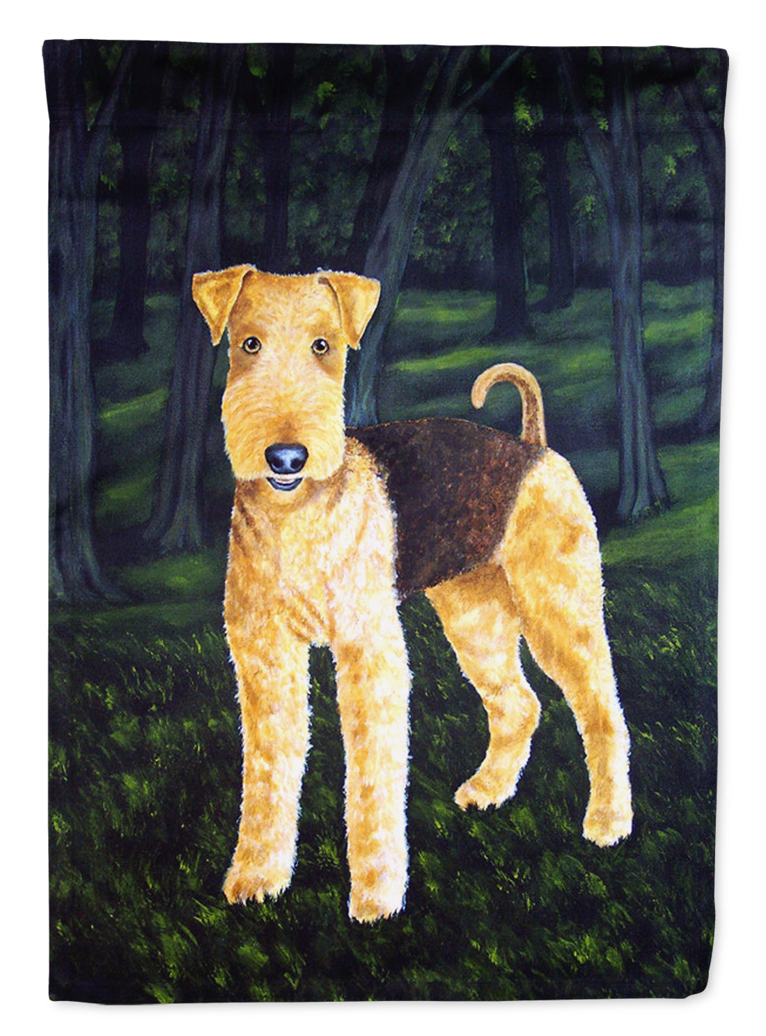 Delta Airedale Terrier Garden Flag - Outdoor Decorative Yard Flag