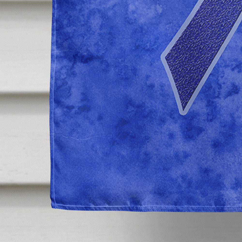 Dark Blue Ribbon for Colon Cancer Awareness Flag Canvas House Size AN1202CHF