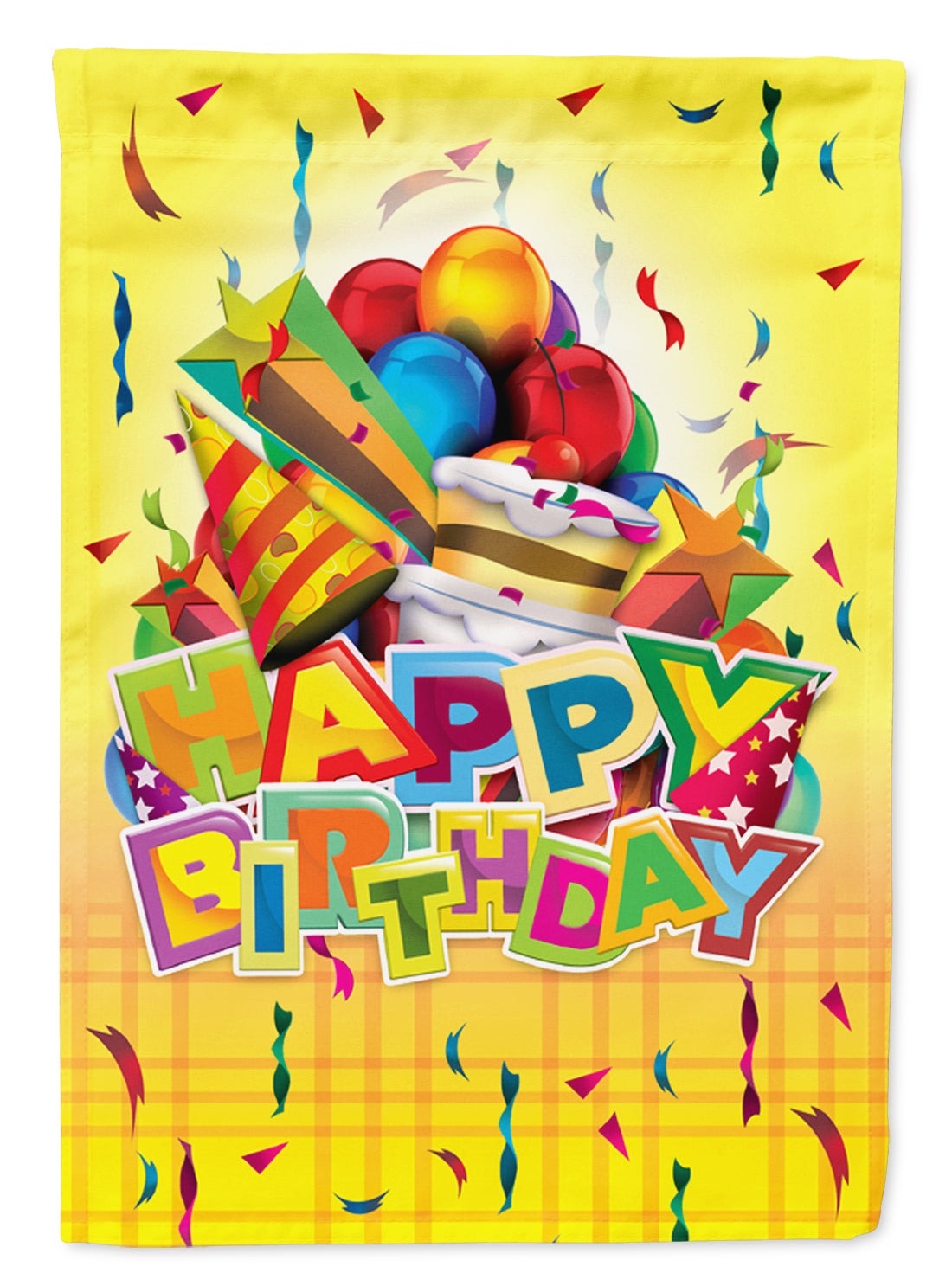Happy Birthday Party Flag Canvas House Size APH8873CHF