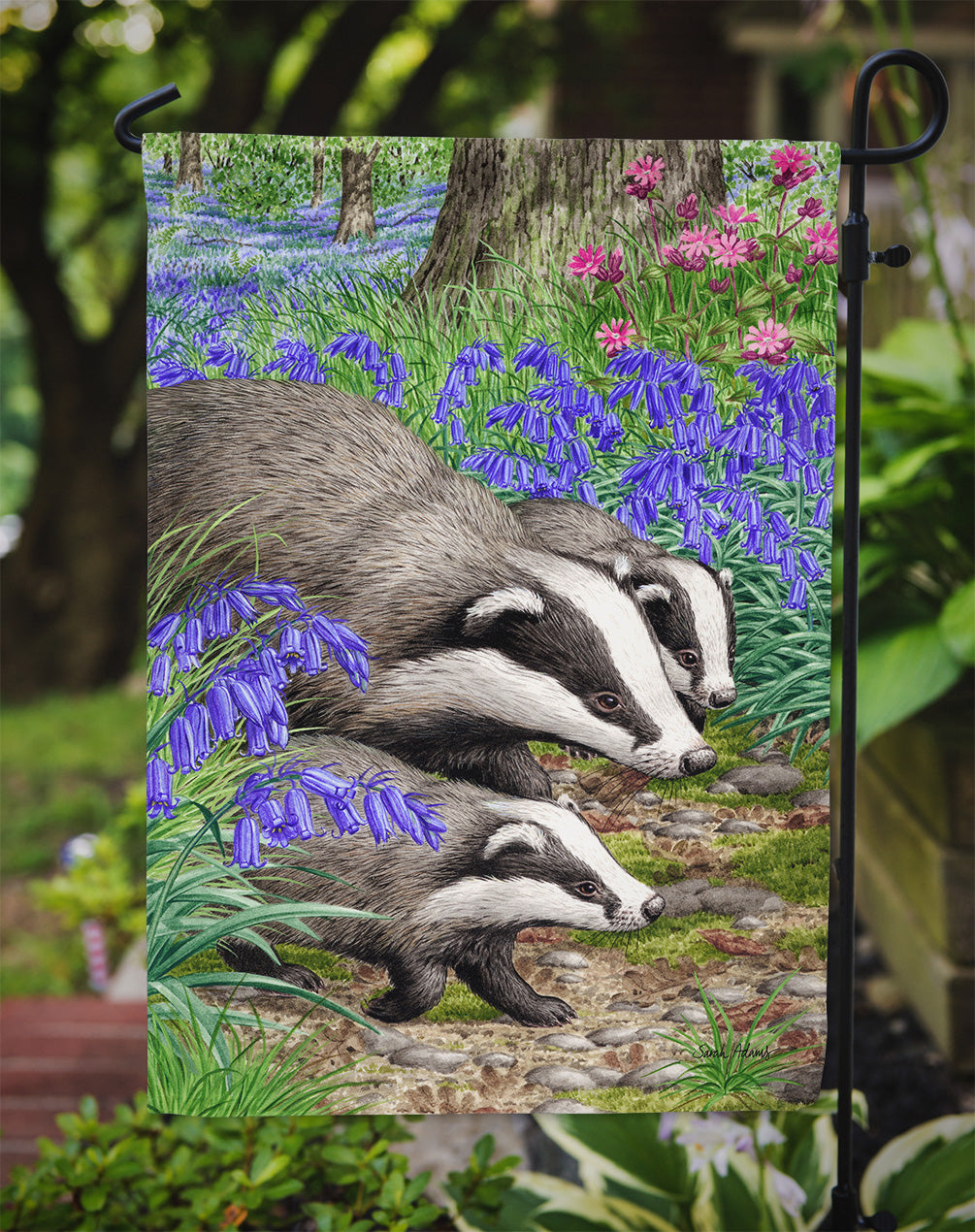 Badgers Garden Flag – Decorative Outdoor Yard Flag ASA2021GF