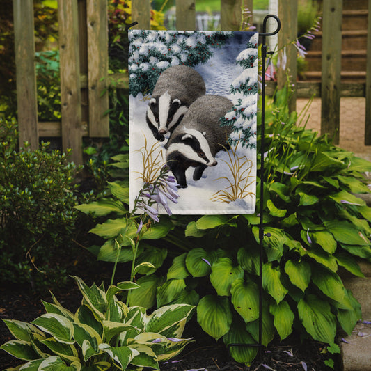 Badgers on the Move Garden Flag – Decorative Outdoor Yard Flag ASA2038GF
