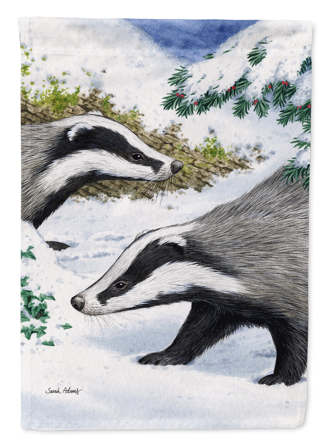 Badgers Look Here Garden Flag – Decorative Outdoor Yard Flag ASA2040GF