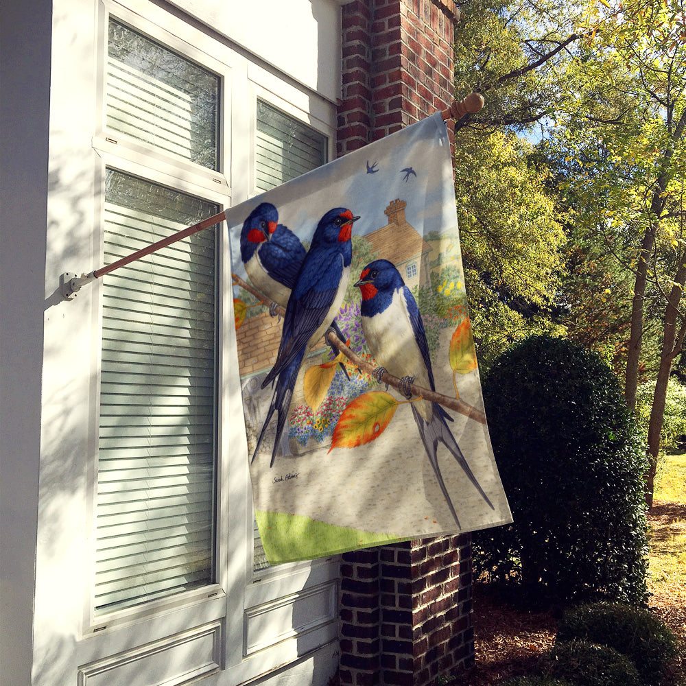 Barn Swallows Flag Canvas House Size ASA2106CHF