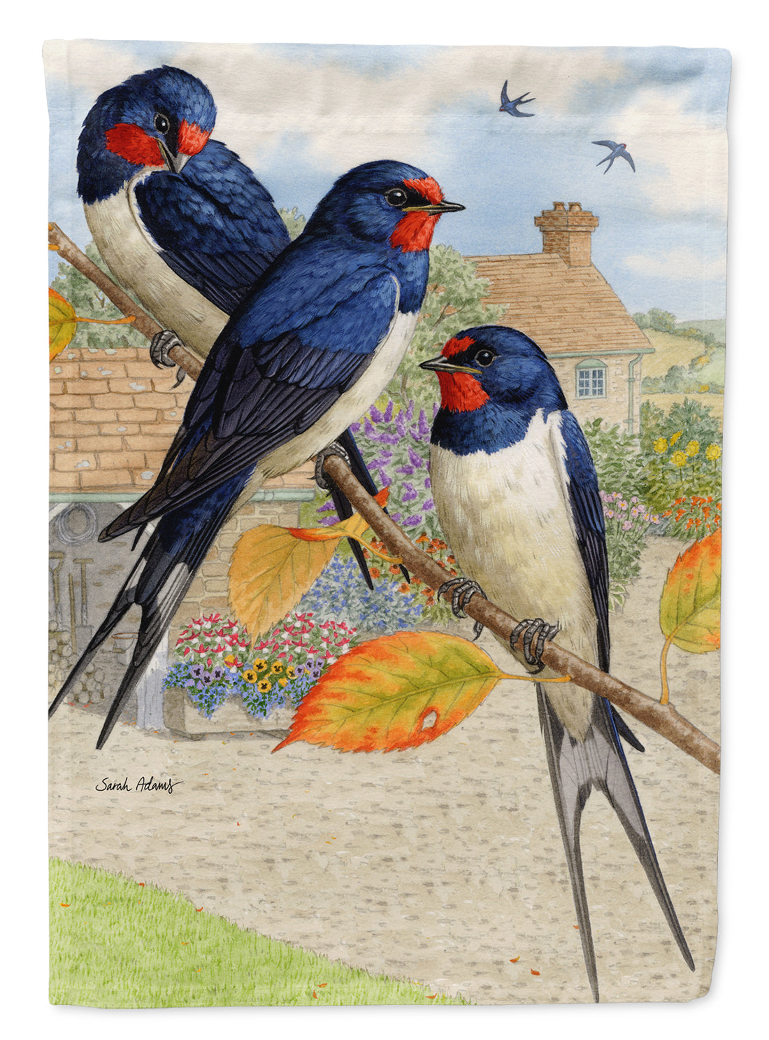 Barn Swallows Garden Flag – Decorative Outdoor Yard Flag ASA2106GF