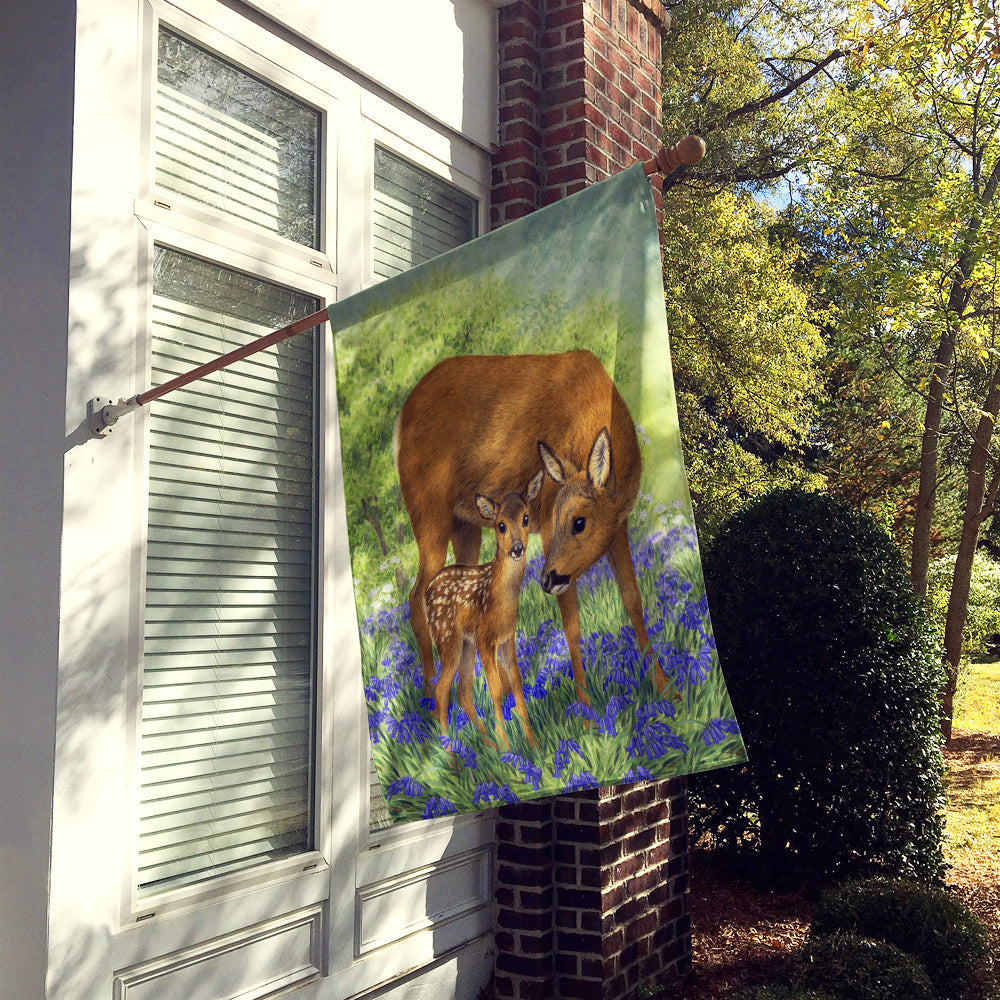 Deer & Fawn Flag Canvas House Size ASA2151CHF