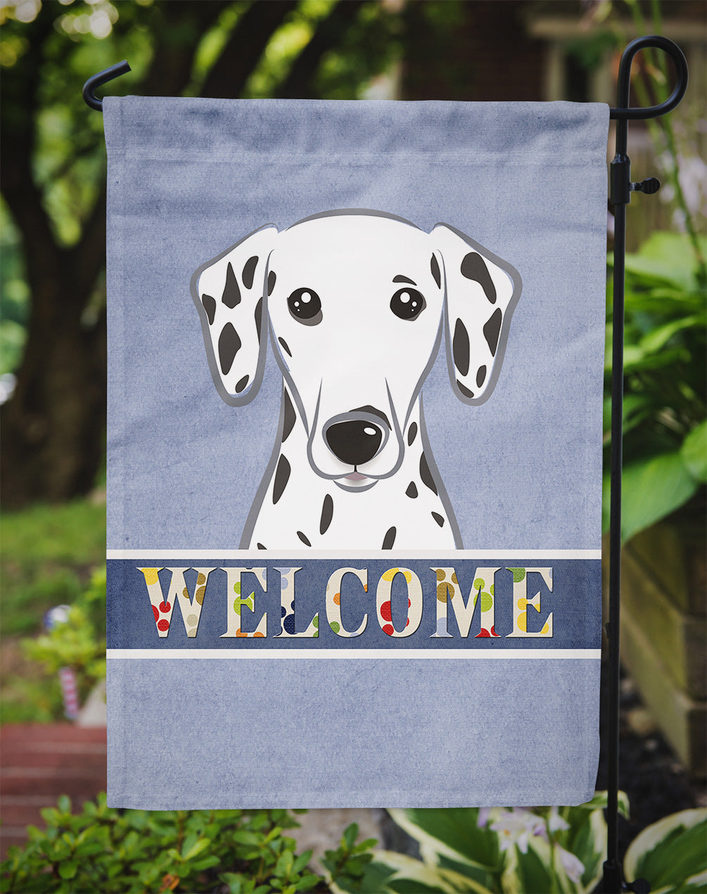 Dalmatian Welcome Garden Flag – Decorative Outdoor Yard Flag BB1396GF