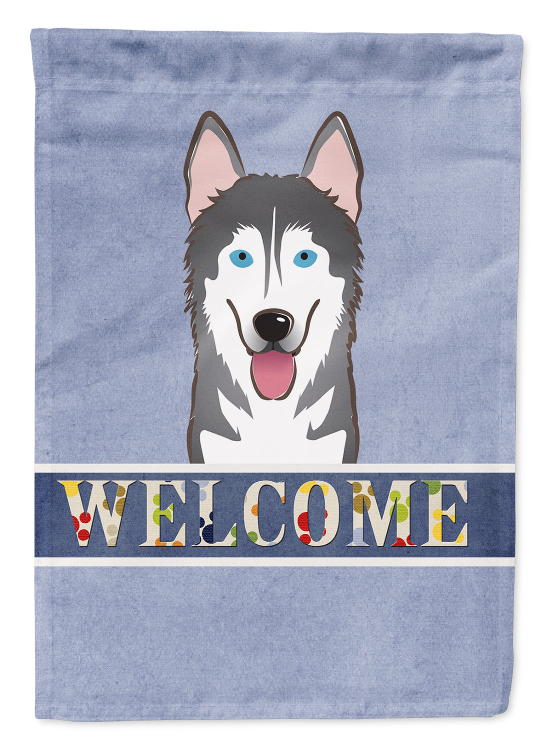 Alaskan Malamute Welcome Garden Flag – Decorative Outdoor Yard Flag BB1404GF