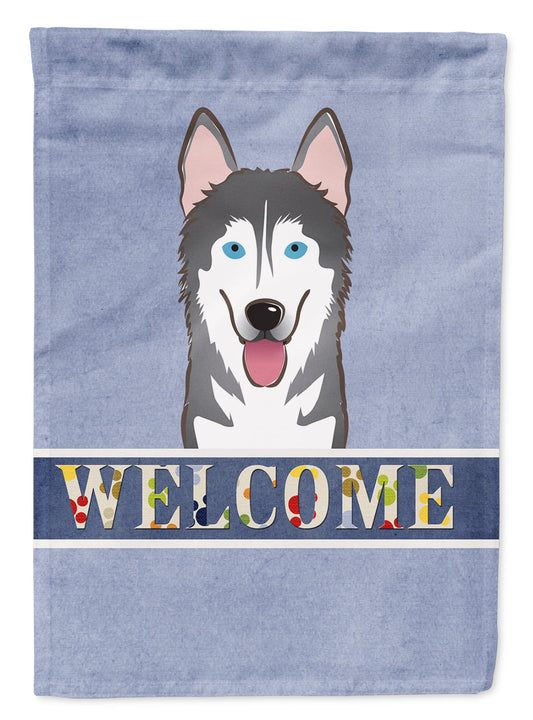 Alaskan Malamute Welcome Garden Flag – Decorative Outdoor Yard Flag BB1404GF
