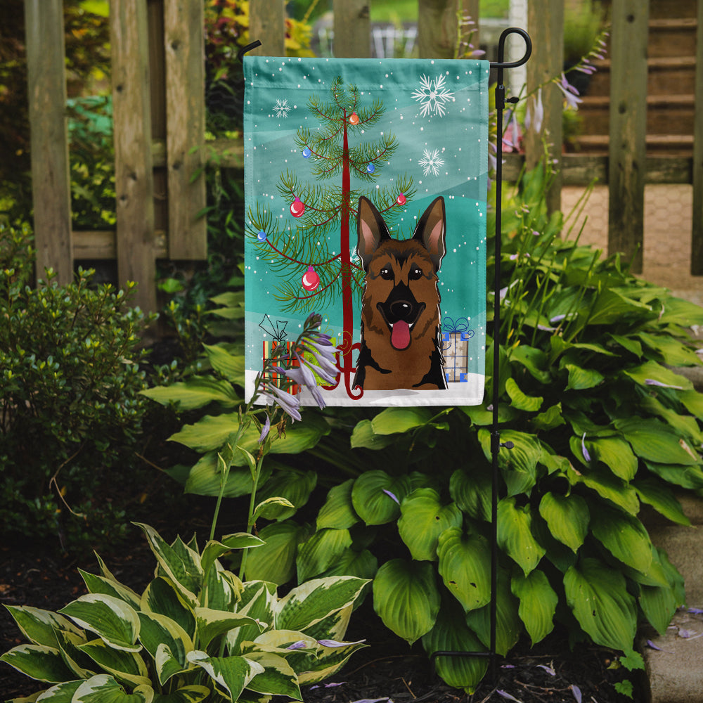 Christmas Tree and German Shepherd Garden Flag – Decorative Outdoor Yard Flag BB1583GF