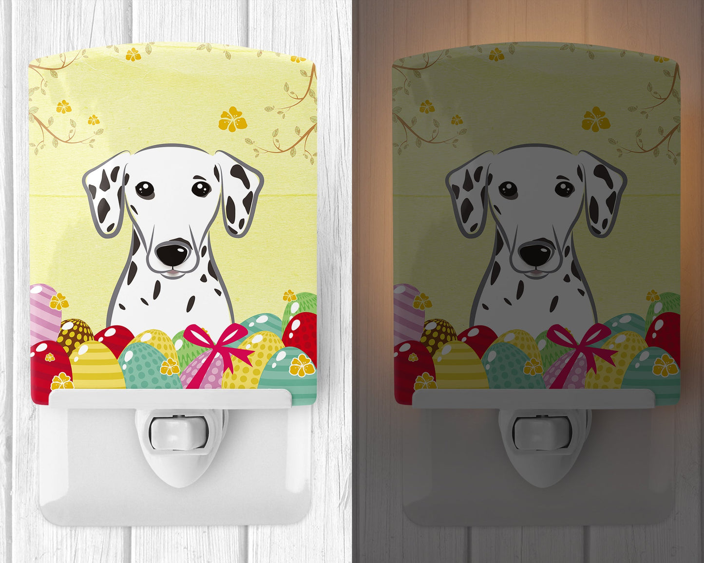 Dalmatian Easter Egg Hunt Ceramic Night Light BB1892CNL