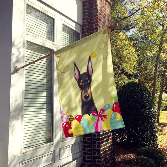 Doberman Easter Egg Hunt Flag Canvas House Size BB1927CHF