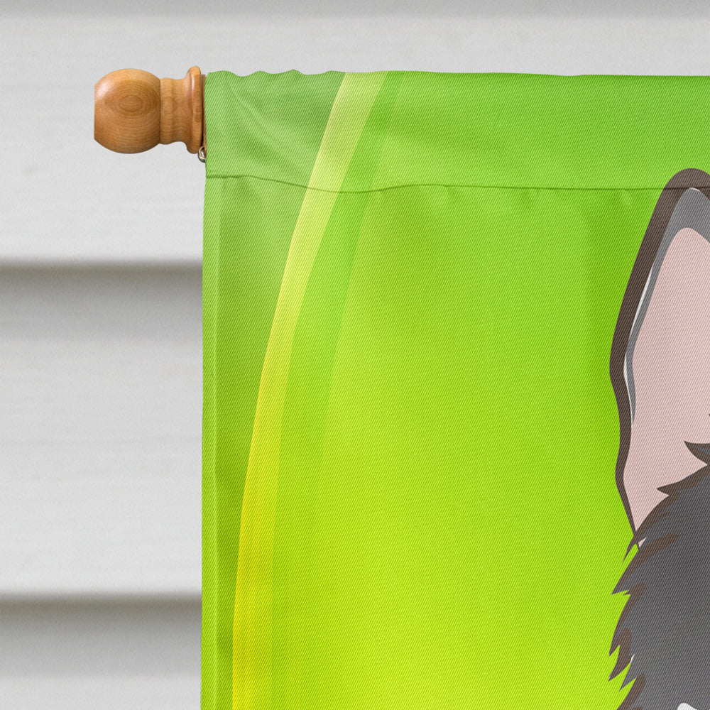 Alaskan Malamute St. Patrick's Day Flag Canvas House Size BB1962CHF