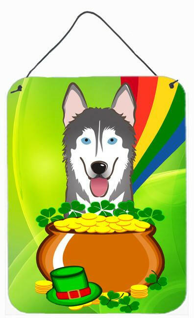 Alaskan Malamute St. Patrick's Day Wall or Door Hanging Prints BB1962DS1216