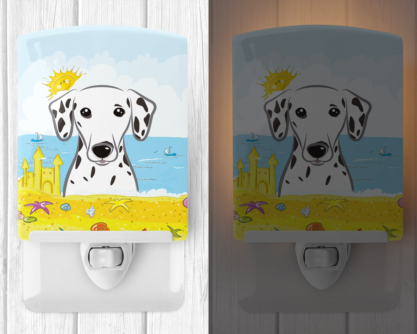 Dalmatian Summer Beach Ceramic Night Light BB2078CNL