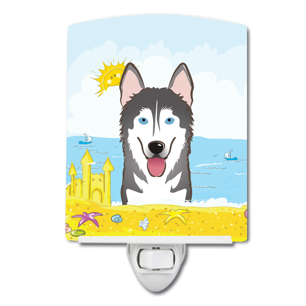 Alaskan Malamute Summer Beach Ceramic Night Light BB2086CNL