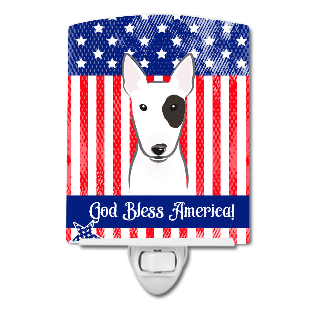 American Flag and Bull Terrier Ceramic Night Light BB2139CNL