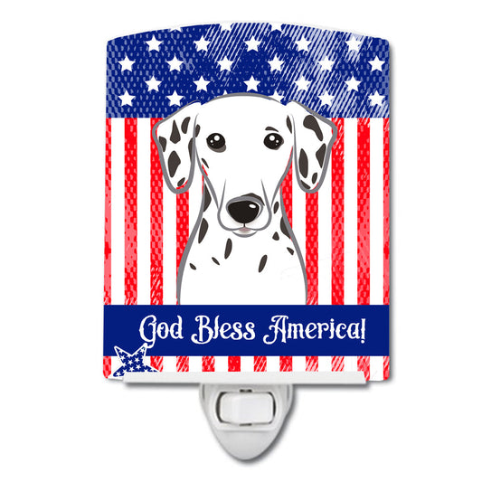 American Flag and Dalmatian Ceramic Night Light BB2140CNL
