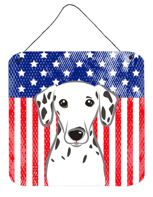 American Flag and Dalmatian Wall or Door Hanging Prints BB2140DS66