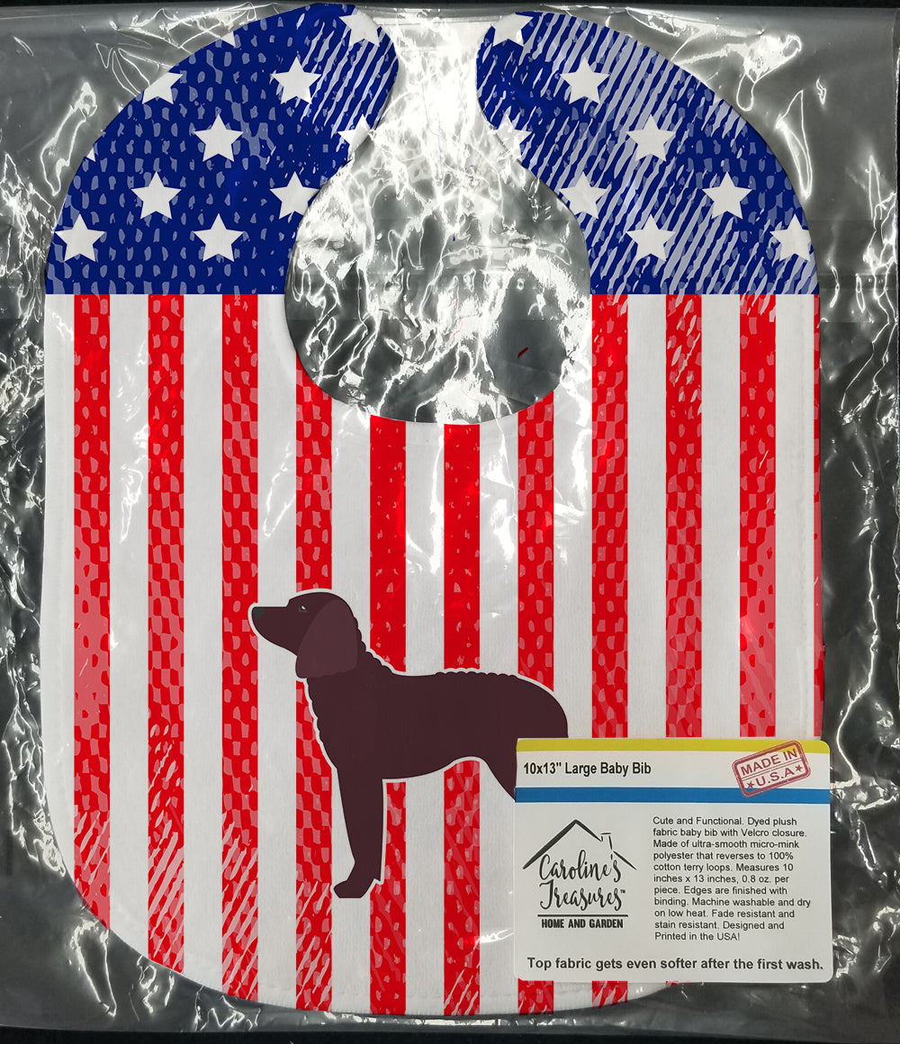AUSA Patriotic merican Water Spaniel Baby Bib BB3301BIB