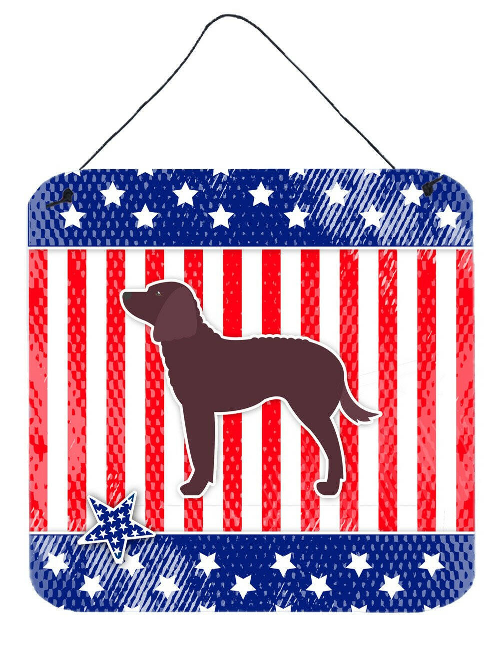 AUSA Patriotic merican Water Spaniel Wall or Door Hanging Prints BB3301DS66
