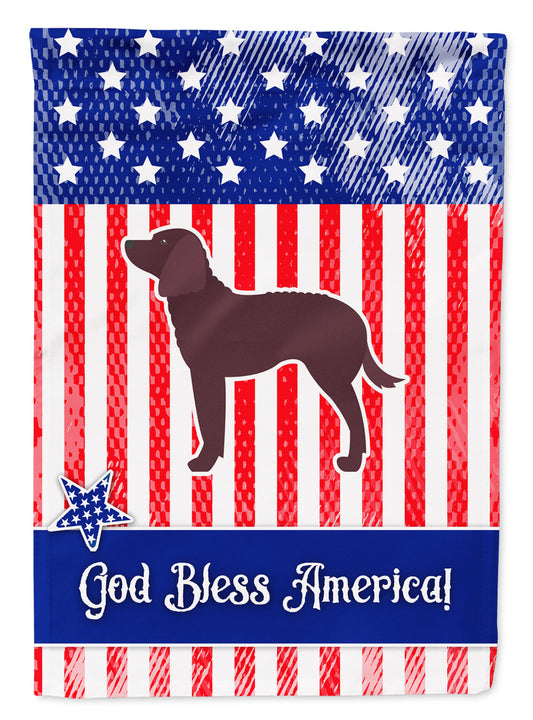 AUSA Patriotic merican Water Spaniel Garden Flag - Outdoor Decorative Yard Flag BB3301GF