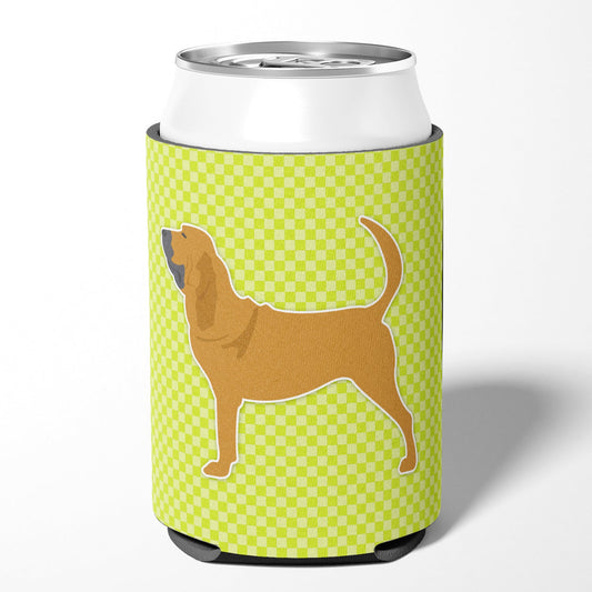 Bloodhound Checkerboard Green Can or Bottle Hugger BB3784CC
