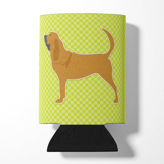 Bloodhound Checkerboard Green Can or Bottle Hugger BB3784CC