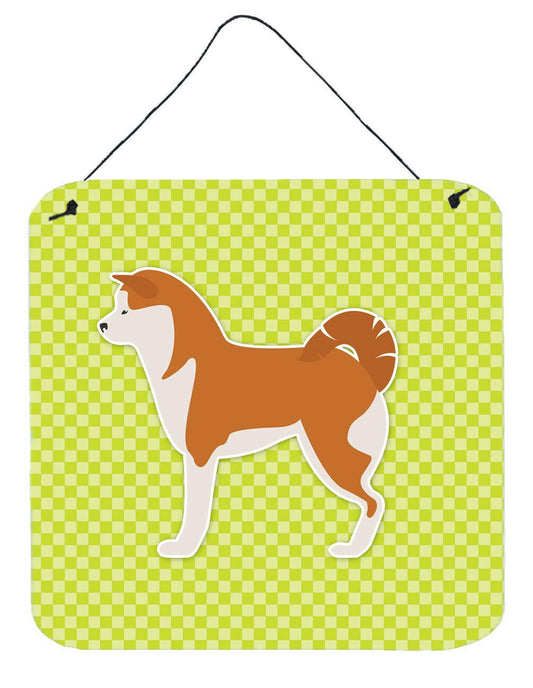 Akita Checkerboard Green Wall or Door Hanging Prints BB3872DS66