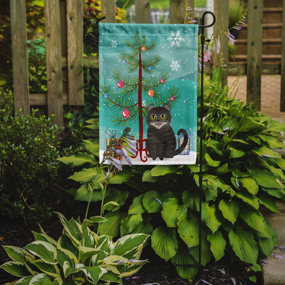 American Curl Cat Merry Christmas Tree Garden Flag - Outdoor Decorative Yard Flag BB4412GF