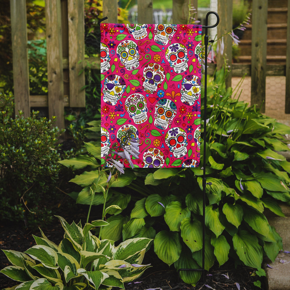 Day of the Dead Pink Garden Flag - Outdoor Decorative Yard Flag BB5115GF