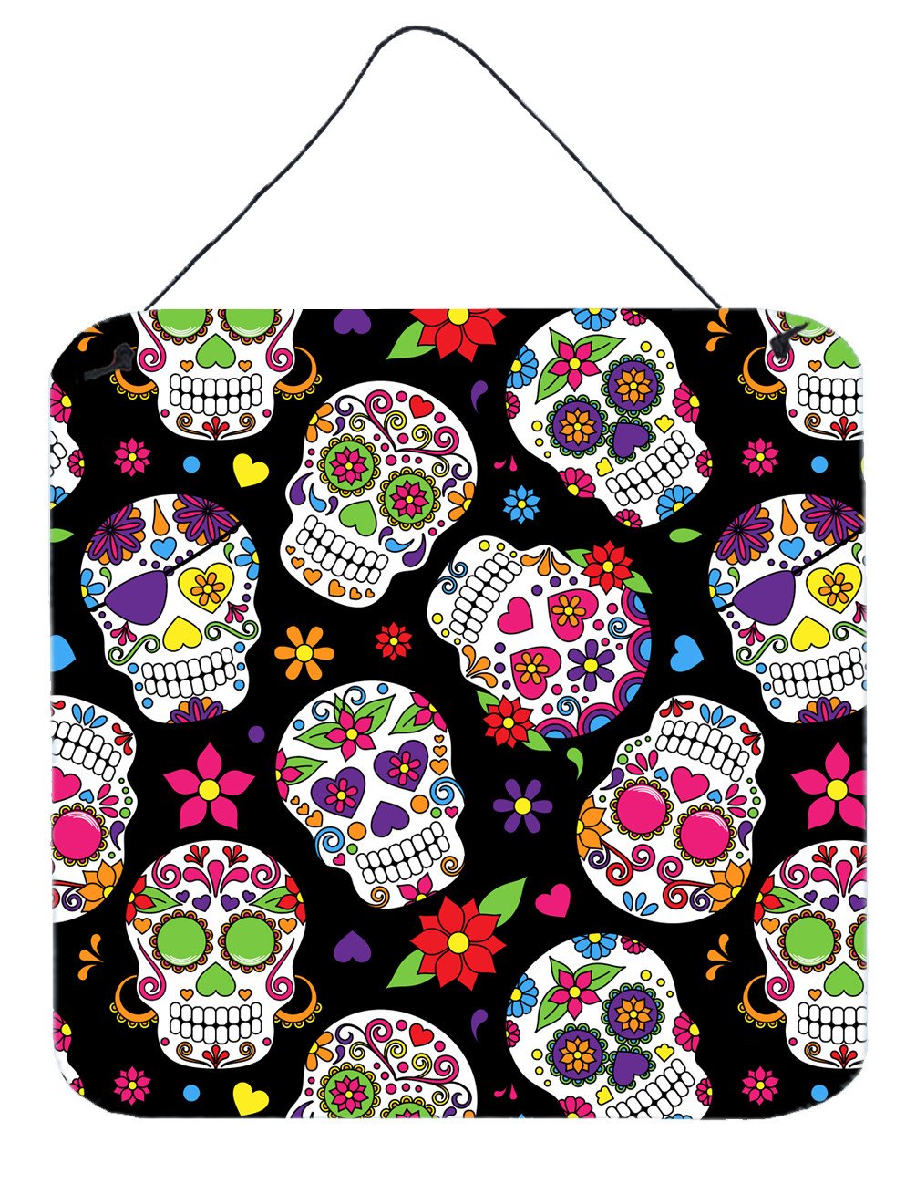 Day of the Dead Black Wall or Door Hanging Prints BB5116DS66