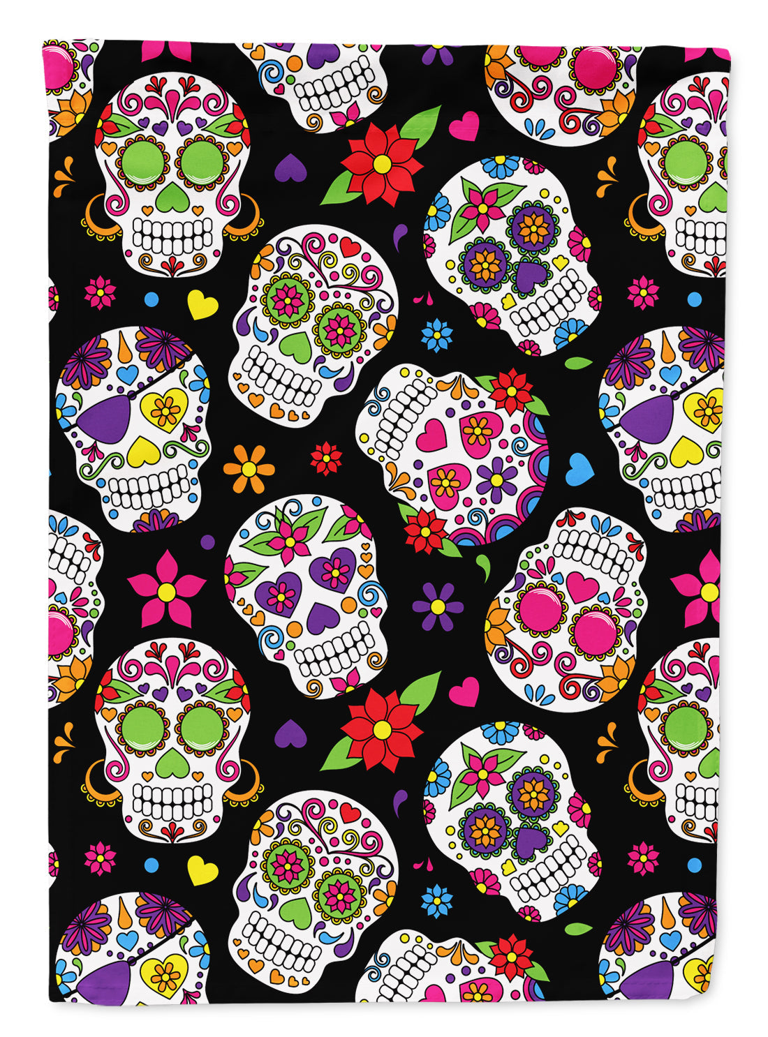 Day of the Dead Black Garden Flag - Outdoor Decorative Yard Flag BB5116GF