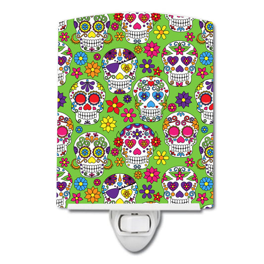 Day of the Dead Green Ceramic Night Light BB5117CNL