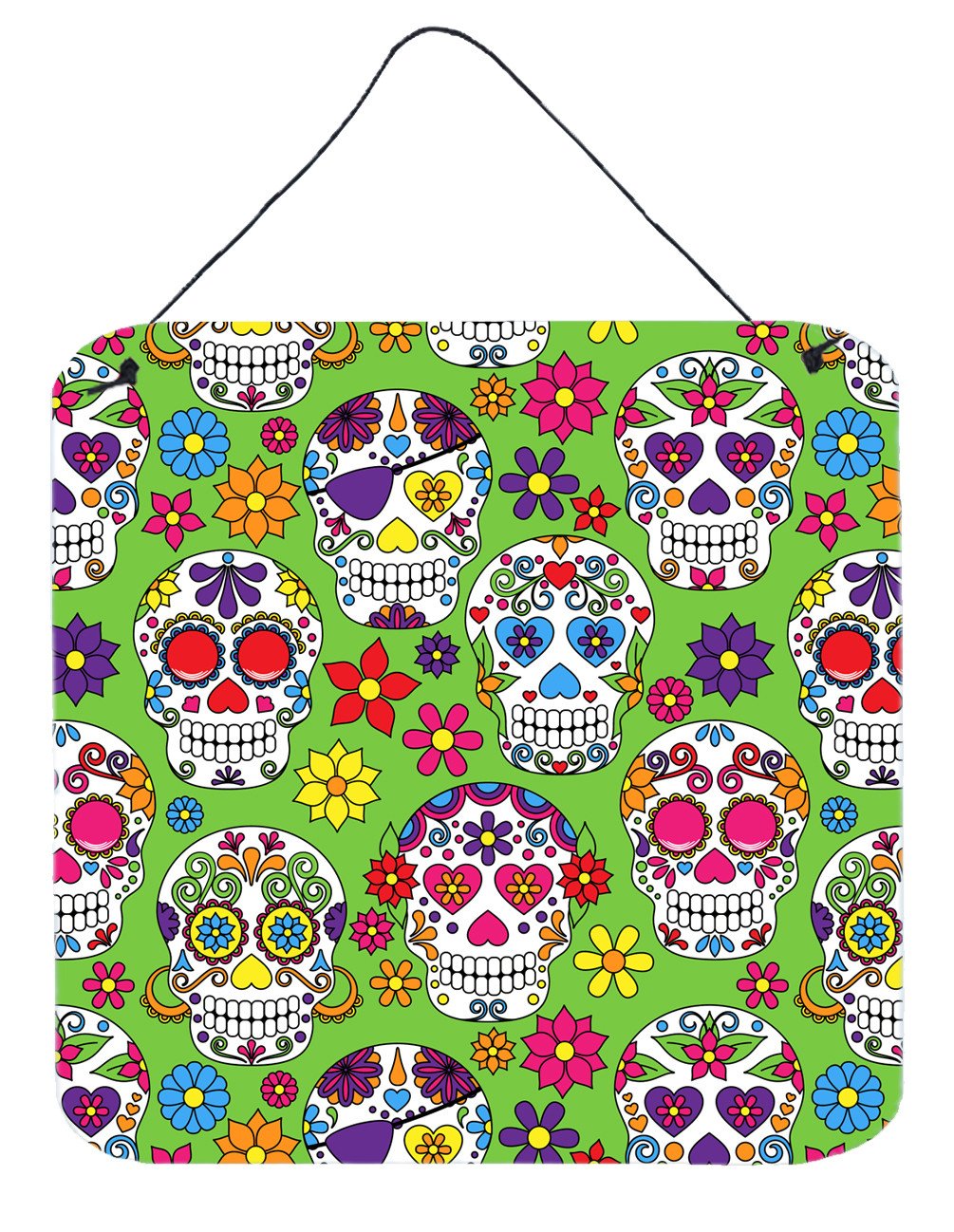 Day of the Dead Green Wall or Door Hanging Prints BB5117DS66