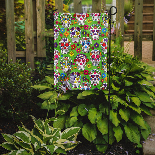 Day of the Dead Green Garden Flag - Outdoor Decorative Yard Flag BB5117GF