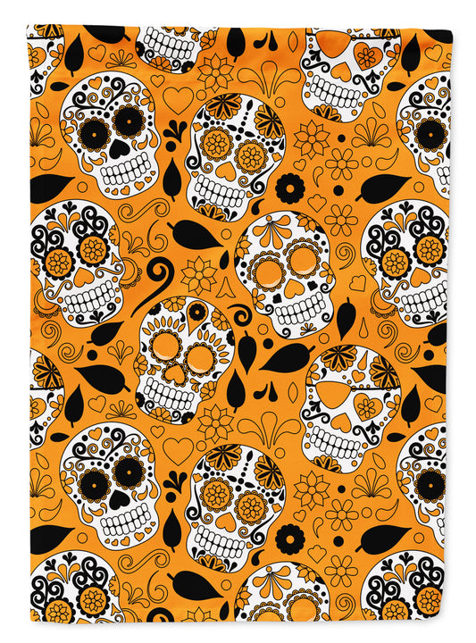 Day of the Dead Orange Garden Flag - Outdoor Decorative Yard Flag BB5118GF