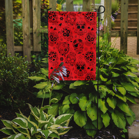 Day of the Dead Orange Garden Flag - Outdoor Decorative Yard Flag BB5119GF