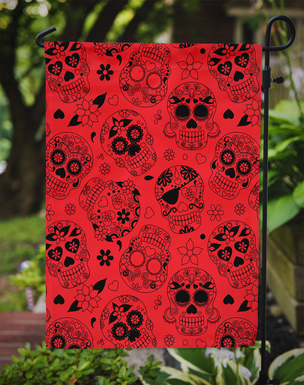 Day of the Dead Orange Garden Flag - Outdoor Decorative Yard Flag BB5119GF