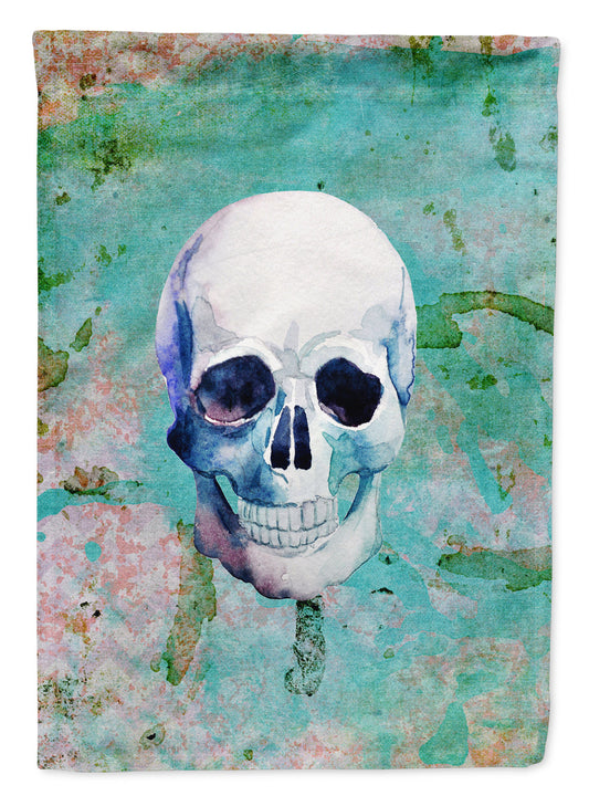 Day of the Dead Teal Skull Garden Flag - Outdoor Decorative Yard Flag BB5123GF