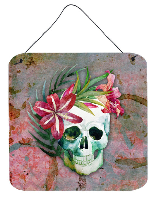 Day of the Dead Skull Flowers Wall or Door Hanging Prints BB5125DS66