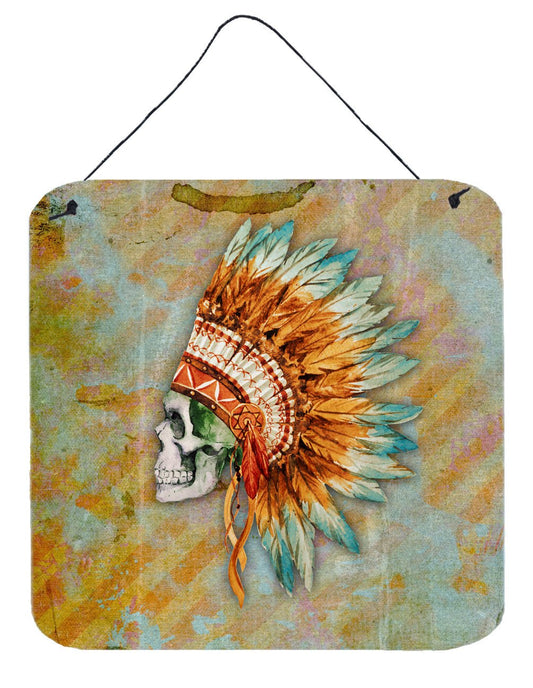 Day of the Dead Indian Skull  Wall or Door Hanging Prints BB5127DS66